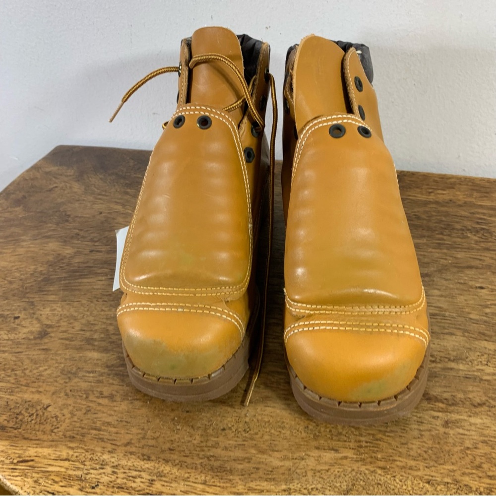 Women's Yellow Ankle Boots - Picture 3 of 14